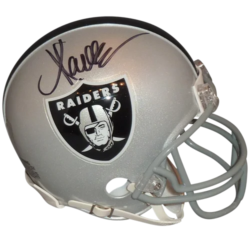 Marcus Allen autographed Oakland Raiders mini helmet signed in purple