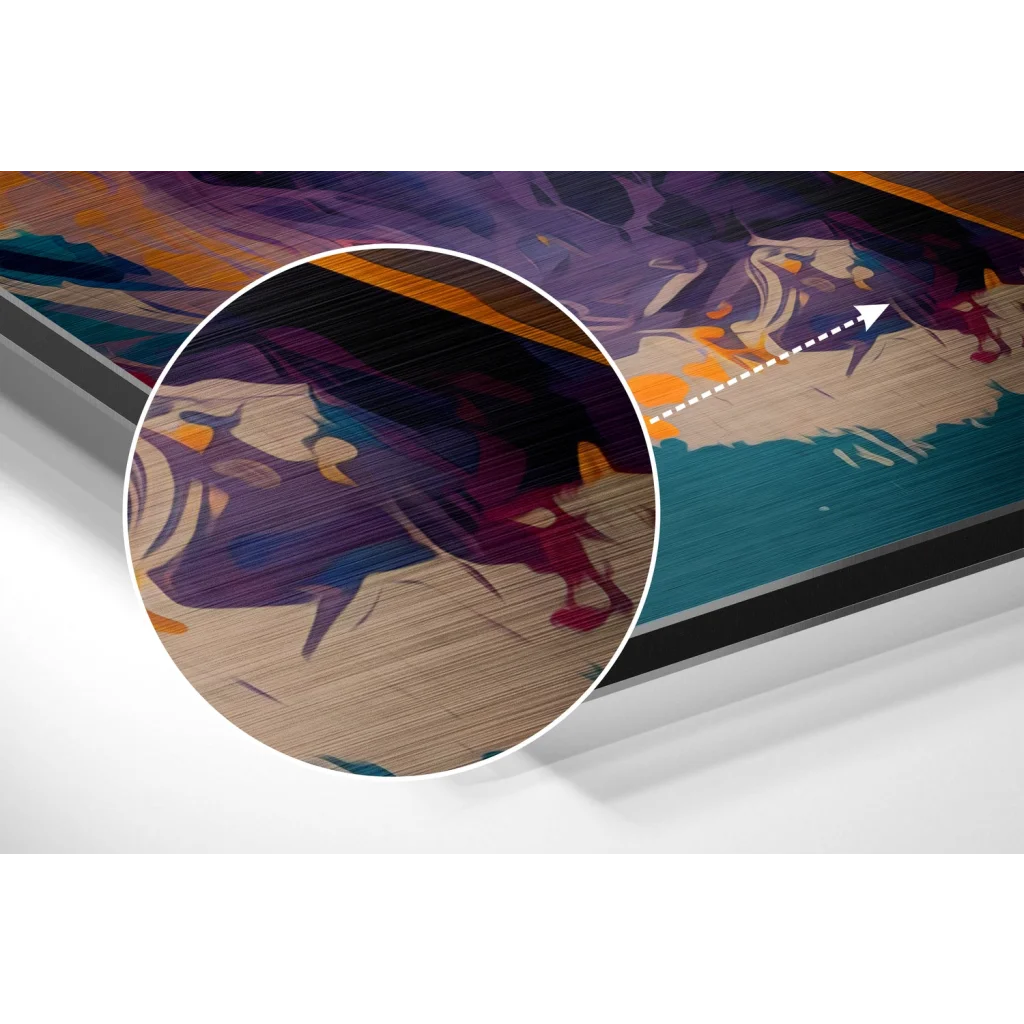 Stunning Brushed Aluminium Dibond Art That Pops With Color | Modern Wall Art Decor | vintageantiquesgifts.com