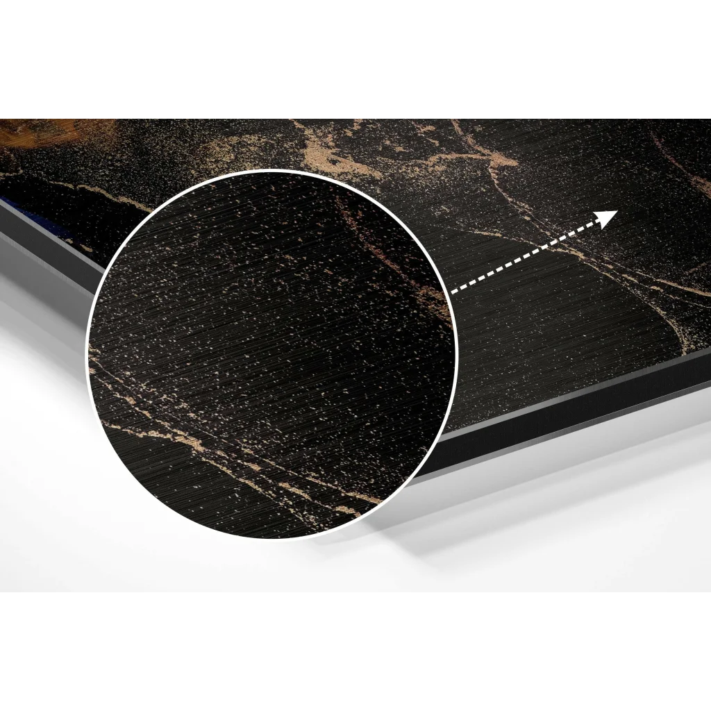 Stunning Brushed Aluminium Dibond Marble Art Panel | Modern Wall Art Decor | vintageantiquesgifts.com