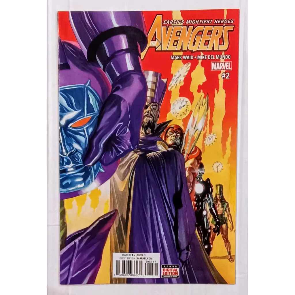Marvel Comics Avengers V6 Issue 2 purple silver comic book