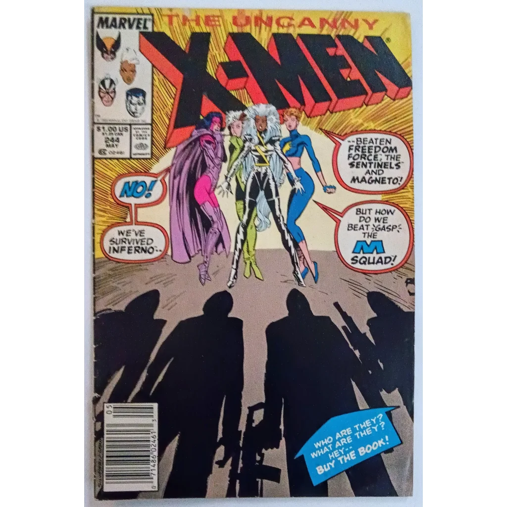 Jubilee debuts in Marvel Comics Uncanny X-Men 244 cover