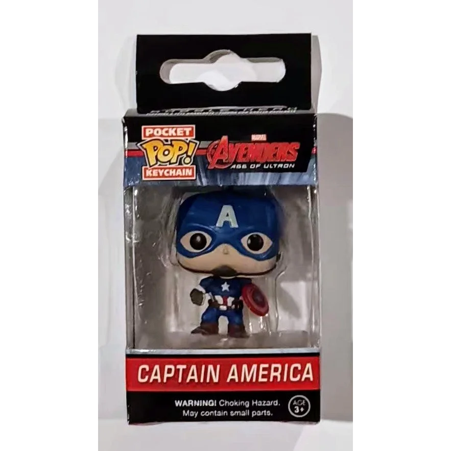 Marvel Pocket Pop Captain America keychain in Age of Ultron packaging