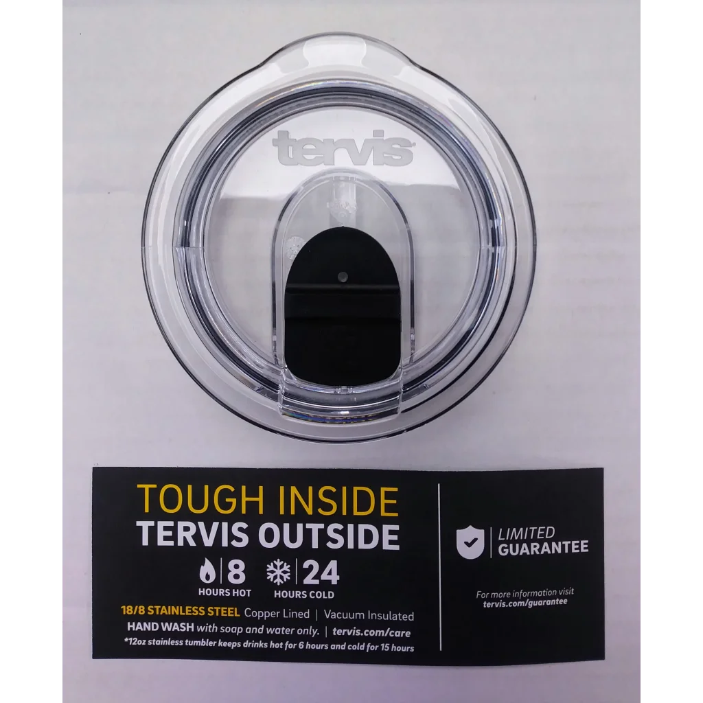 Black Widow tumbler with double-wall insulation and clear lid