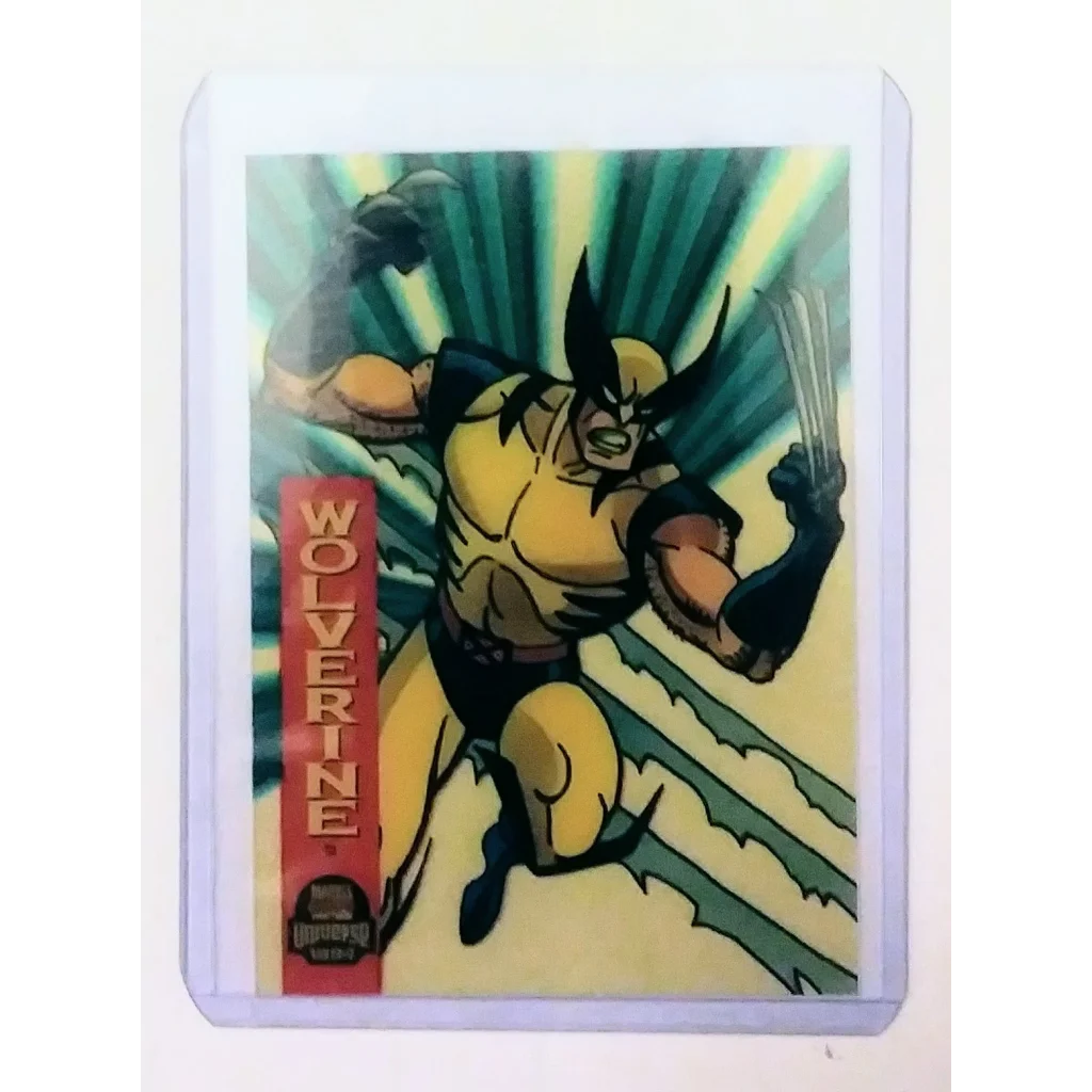 1994 Marvel Universe Card Wolverine in suspended animation pose