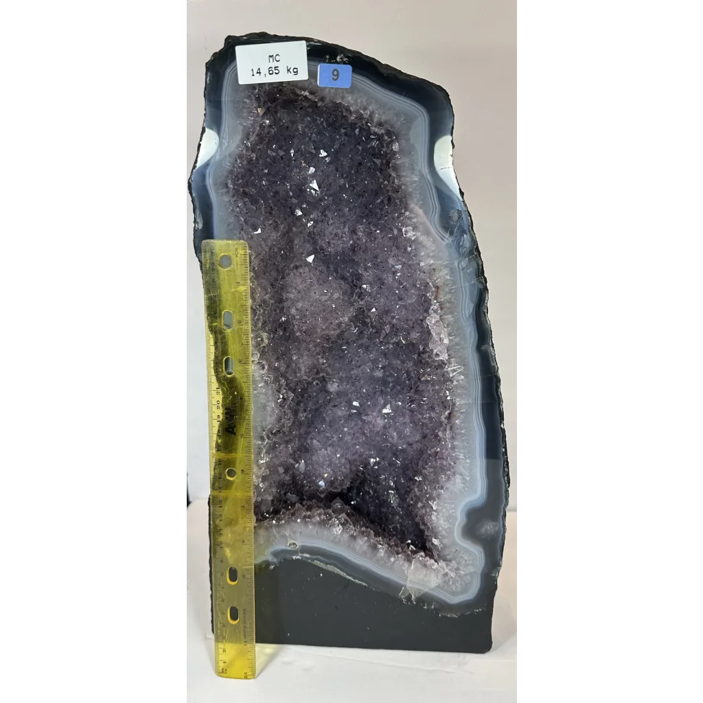 Stunning 14.65 kg Brazilian amethyst cathedral geode