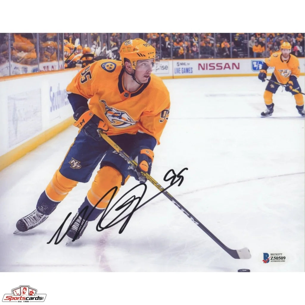 Matt Duchene signed Olympic gold medalist photo with hockey stick, Beckett authentication