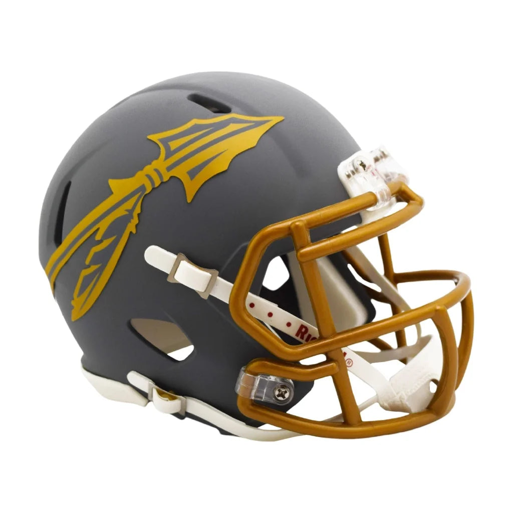 Matte black and gold Arizona State Sun Devils Riddell football helmet