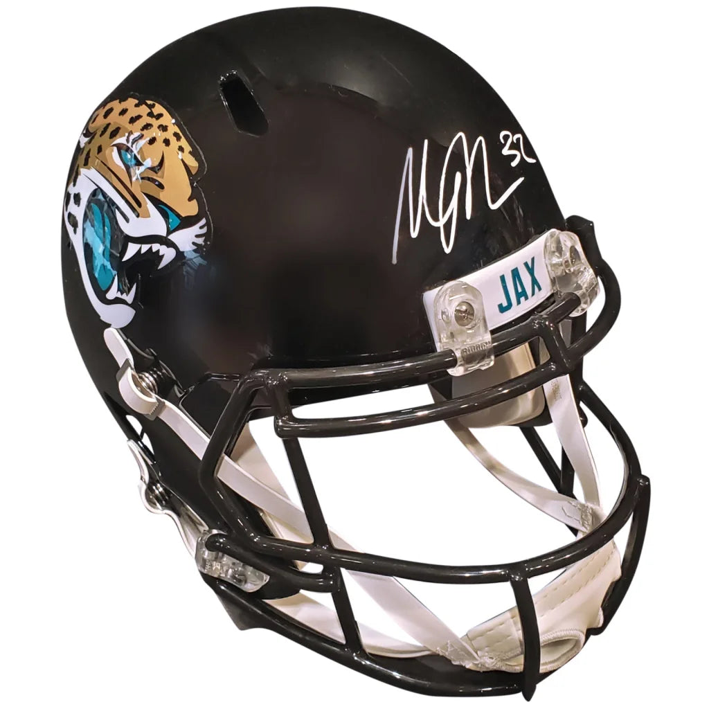 Autographed Jacksonville Jaguars deluxe full-size replica helmet