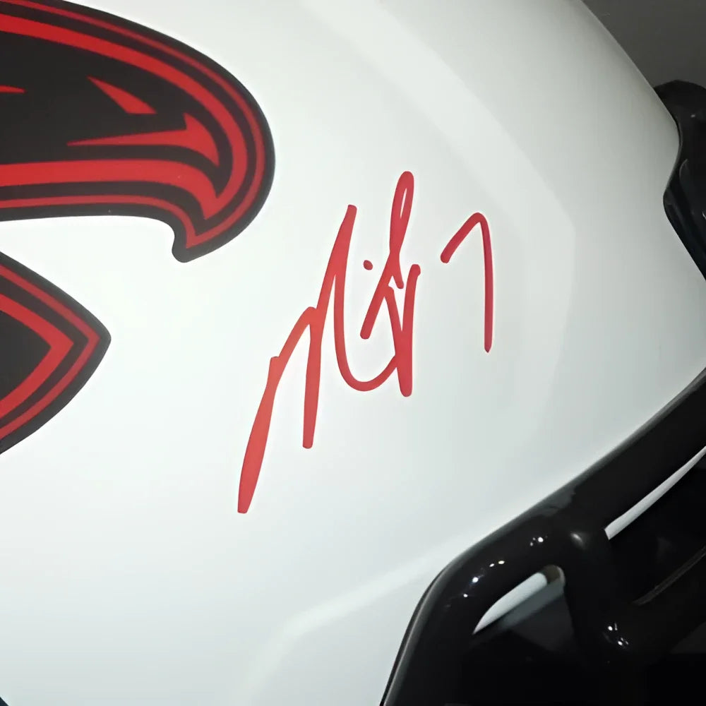 Michael Vick autographed Atlanta Falcons Lunar Eclipse replica helmet
