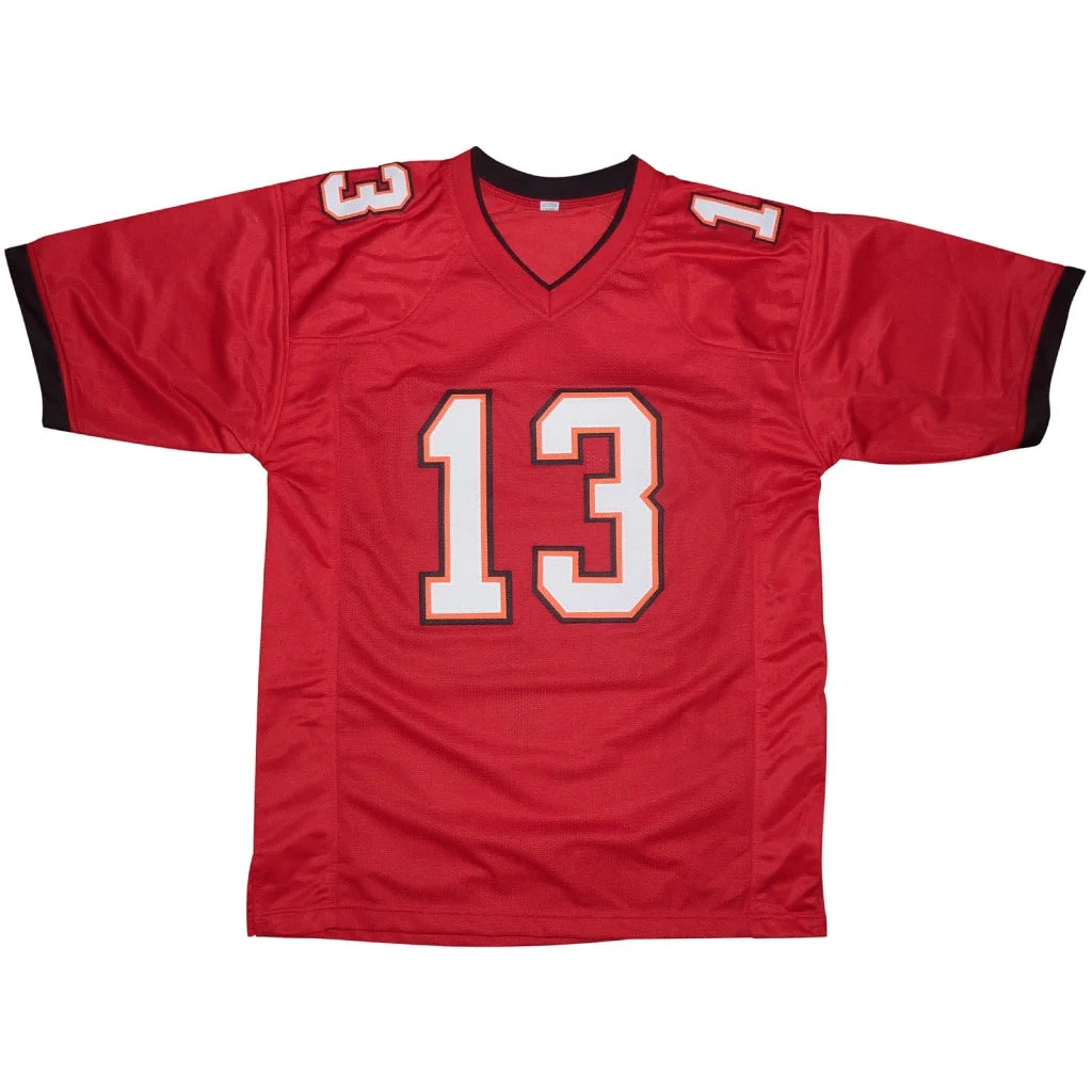 Mike Evans autographed Tampa Bay red jersey with white numerals