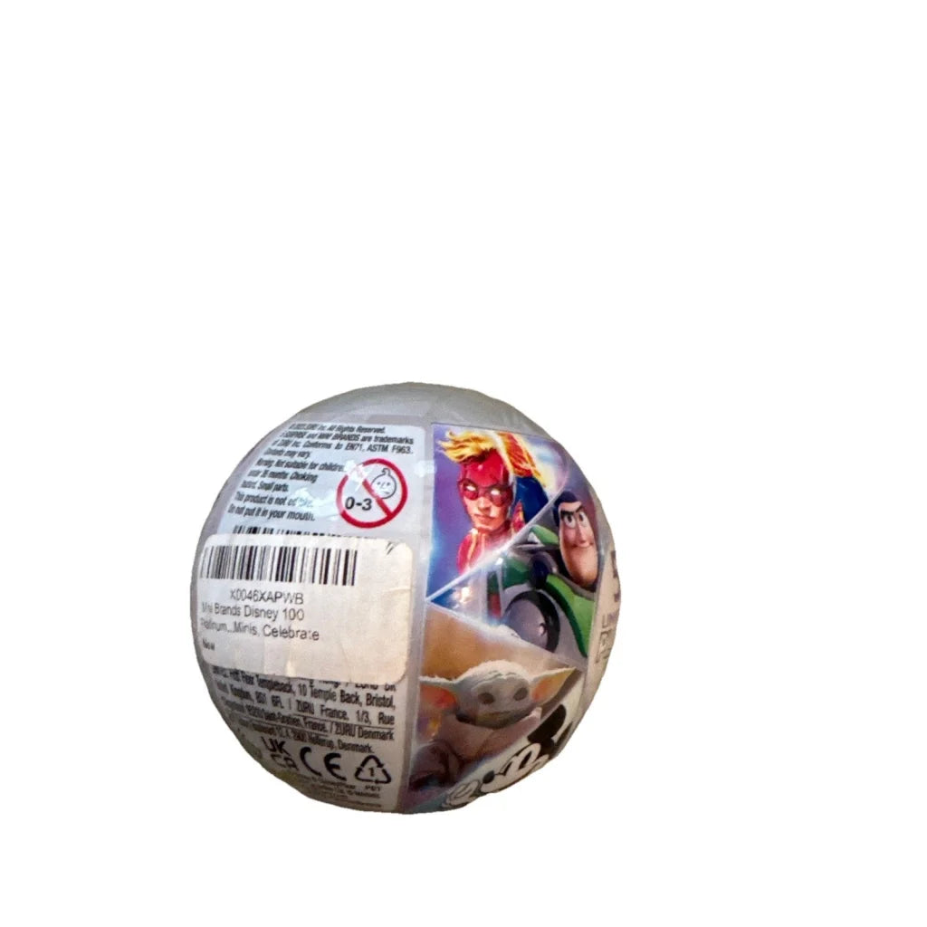 Mini Brands Disney 100 Platinum Mystery Pack Orb with characters