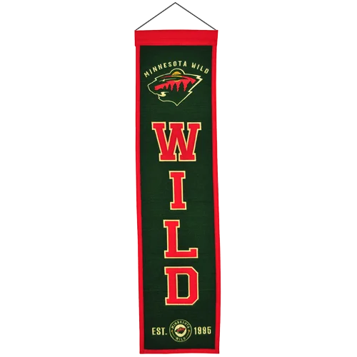 Minnesota Wild heritage banner flag celebrating team legacy