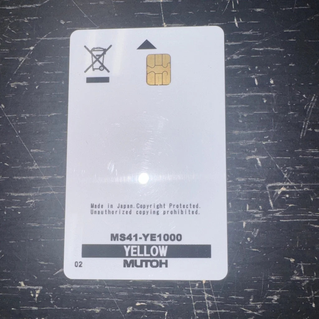 MUTOH smart chip card Ms41-YE1000 yellow with gold chip