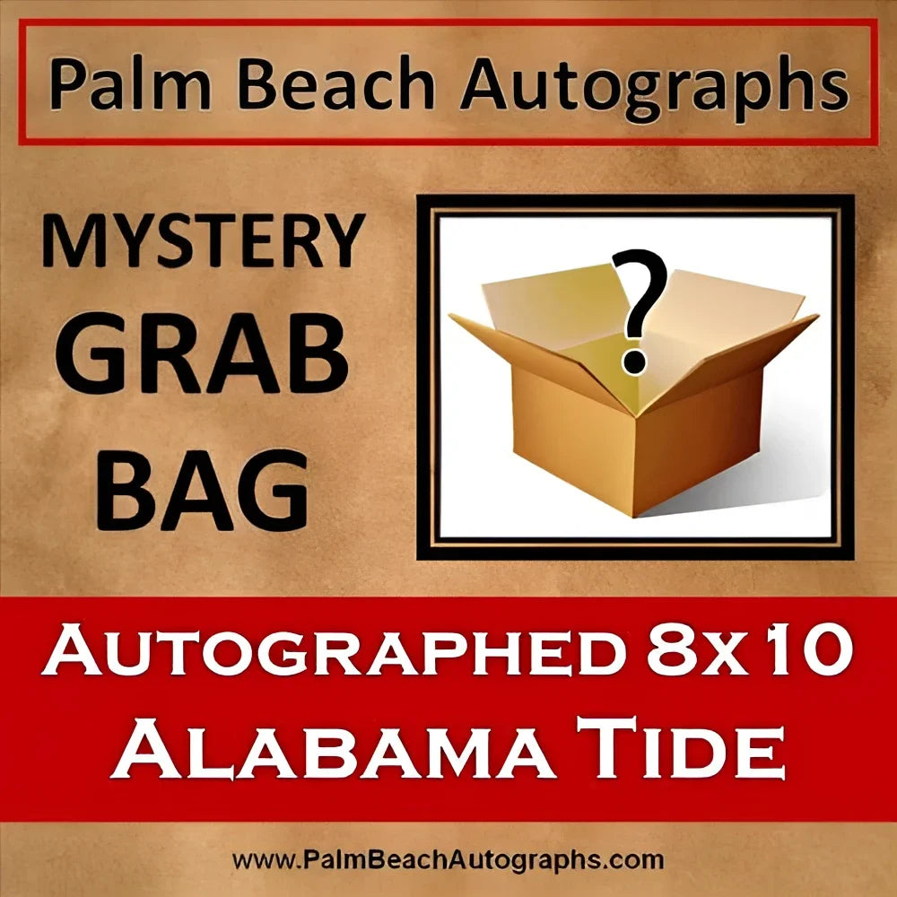 Alabama Crimson Tide autographed 8x10 mystery grab bag photo in brown box