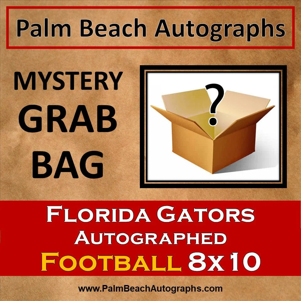 Florida Gators autographed mystery grab bag with 8x10 football