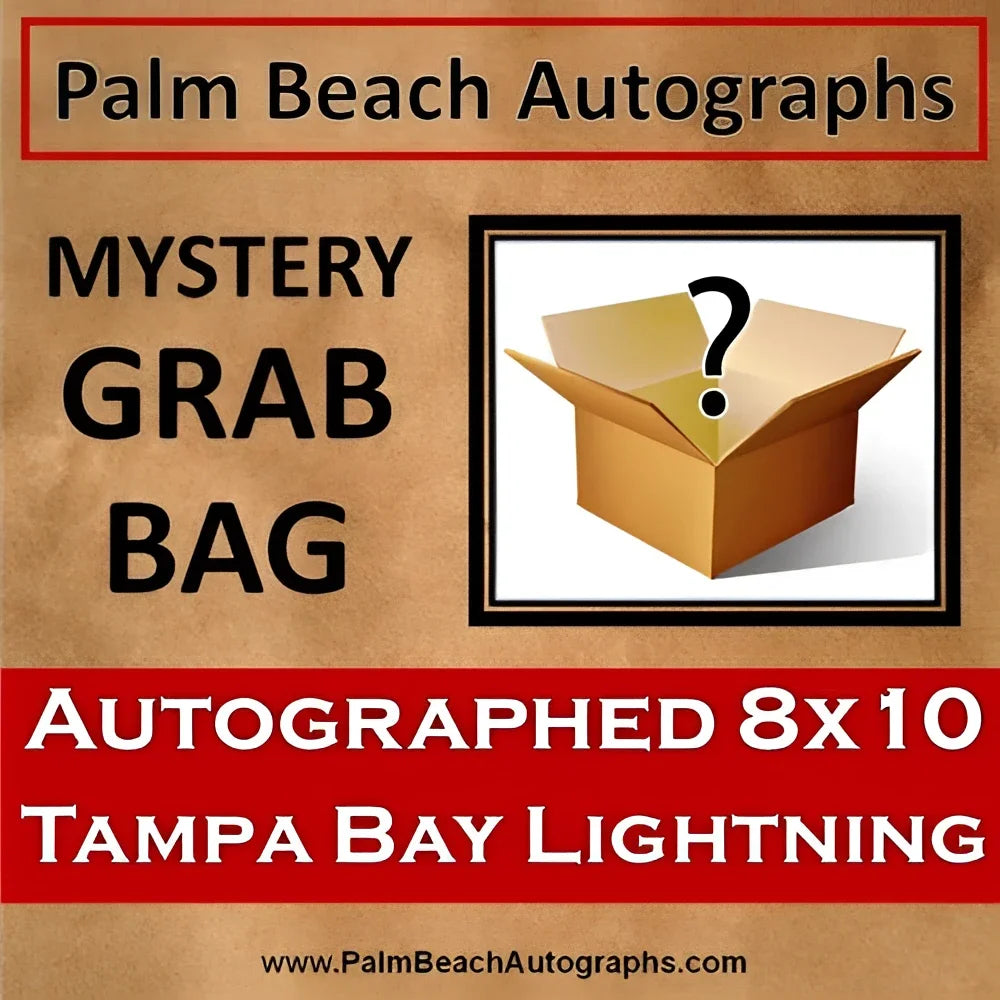 Mystery grab bag with autographed 8x10 Tampa Bay Lightning photo