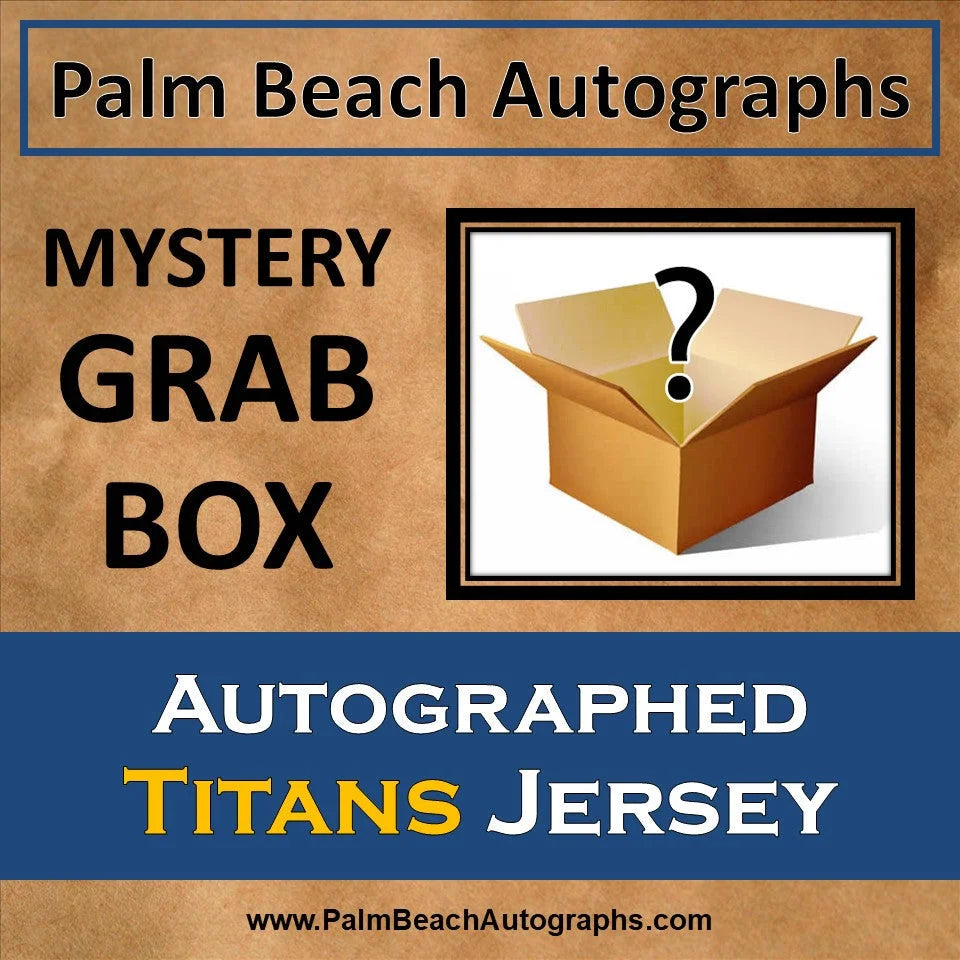 Mystery grab box with Tennessee Titans football jersey and question mark
