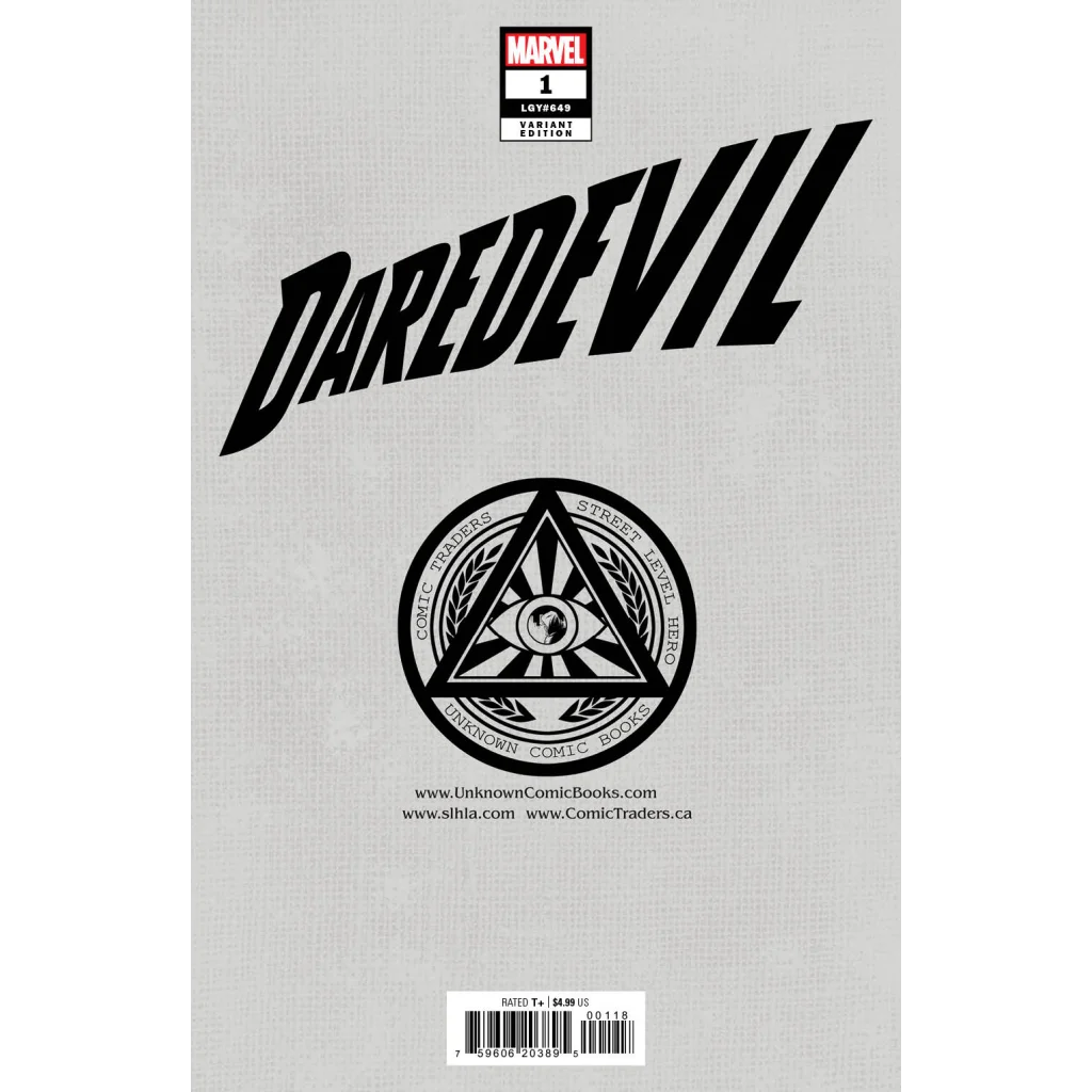 Comic book with gray cover featuring Daredevil logo and emblem by Chip Zdarsky and Marco Checchetto