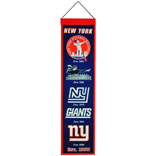 New York Giants heritage banner celebrating team legacy