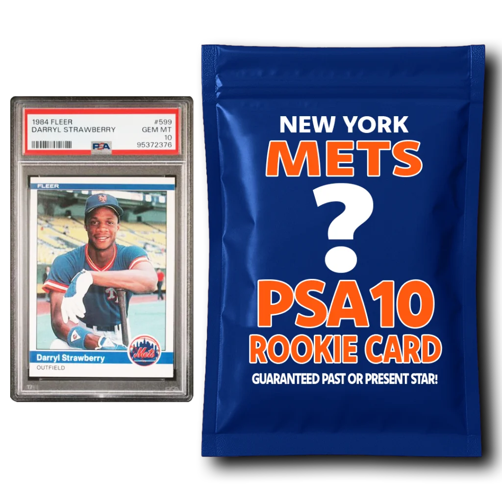 New York Mets PSA 10 Graded Rookie Card Mystery Pack | Hall of Fame Sports Memorabilia | vintageantiquesgifts.com