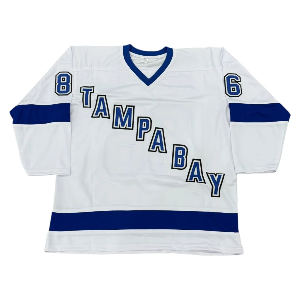 Nikita Kucherov autographed white Tampa Bay Lightning jersey #86
