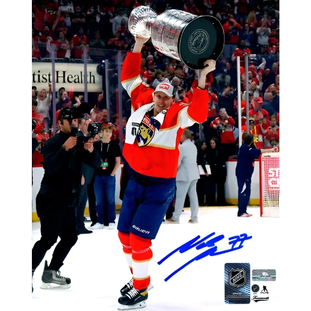 Niko Mikkola autographed Florida Panthers Stanley Cup 8x10 photo