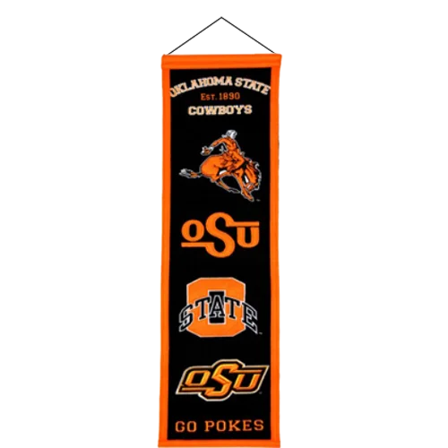 Oklahoma State heritage banner celebrating team history