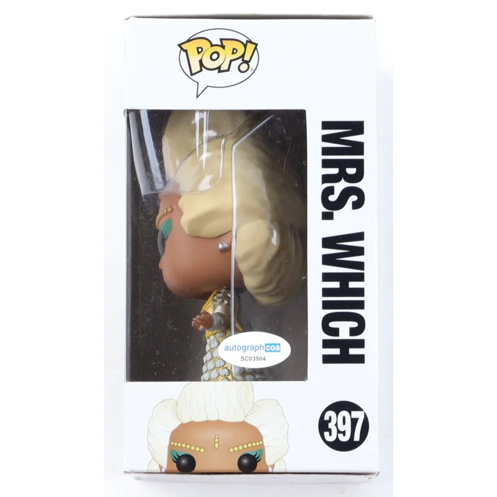 Oprah Winfrey signed Mrs Which vinyl figure from Wrinkle In Time in original packaging
