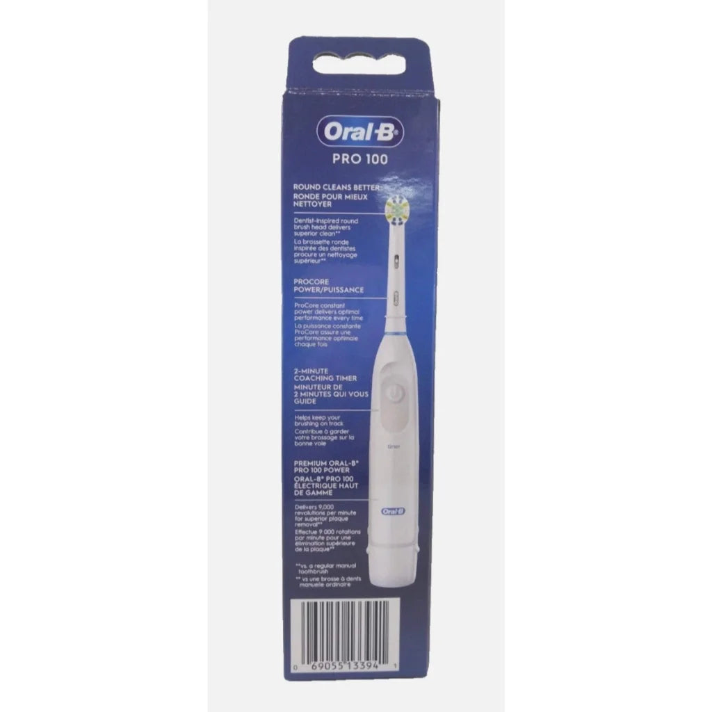 Oral-B Pro 100 Floss Action electric toothbrush in blue packaging
