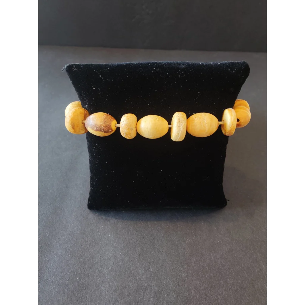 Palo santo wood beaded bracelet 8mm in warm amber tones