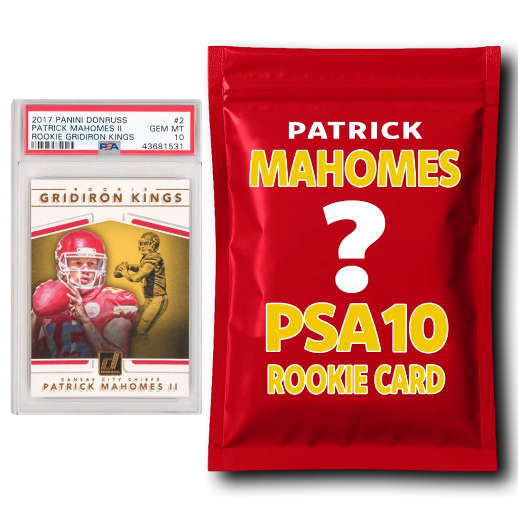 Patrick Mahomes PSA 10 Graded Football Rookie Card Mystery Pack