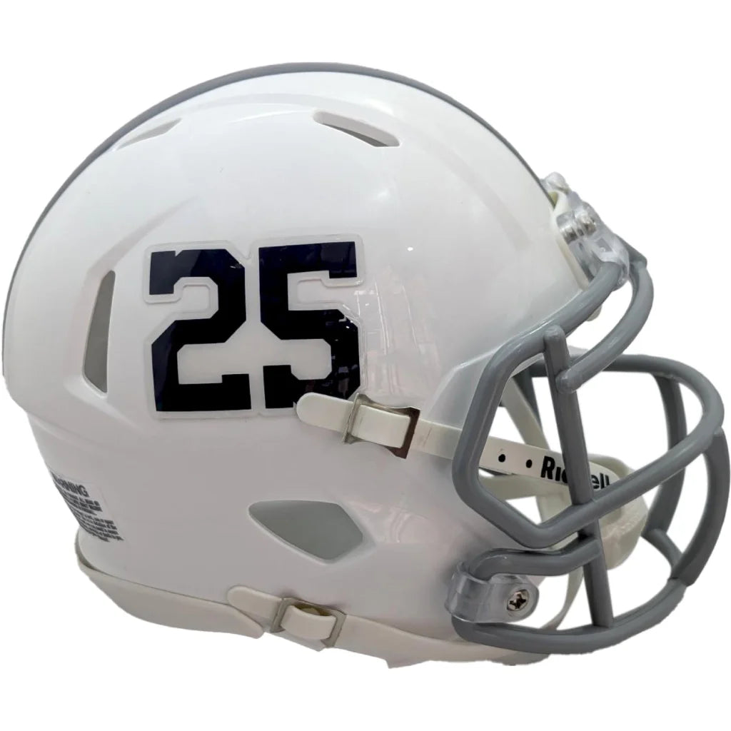 Penn State Nittany Lions #25 white Riddell speed mini football helmet