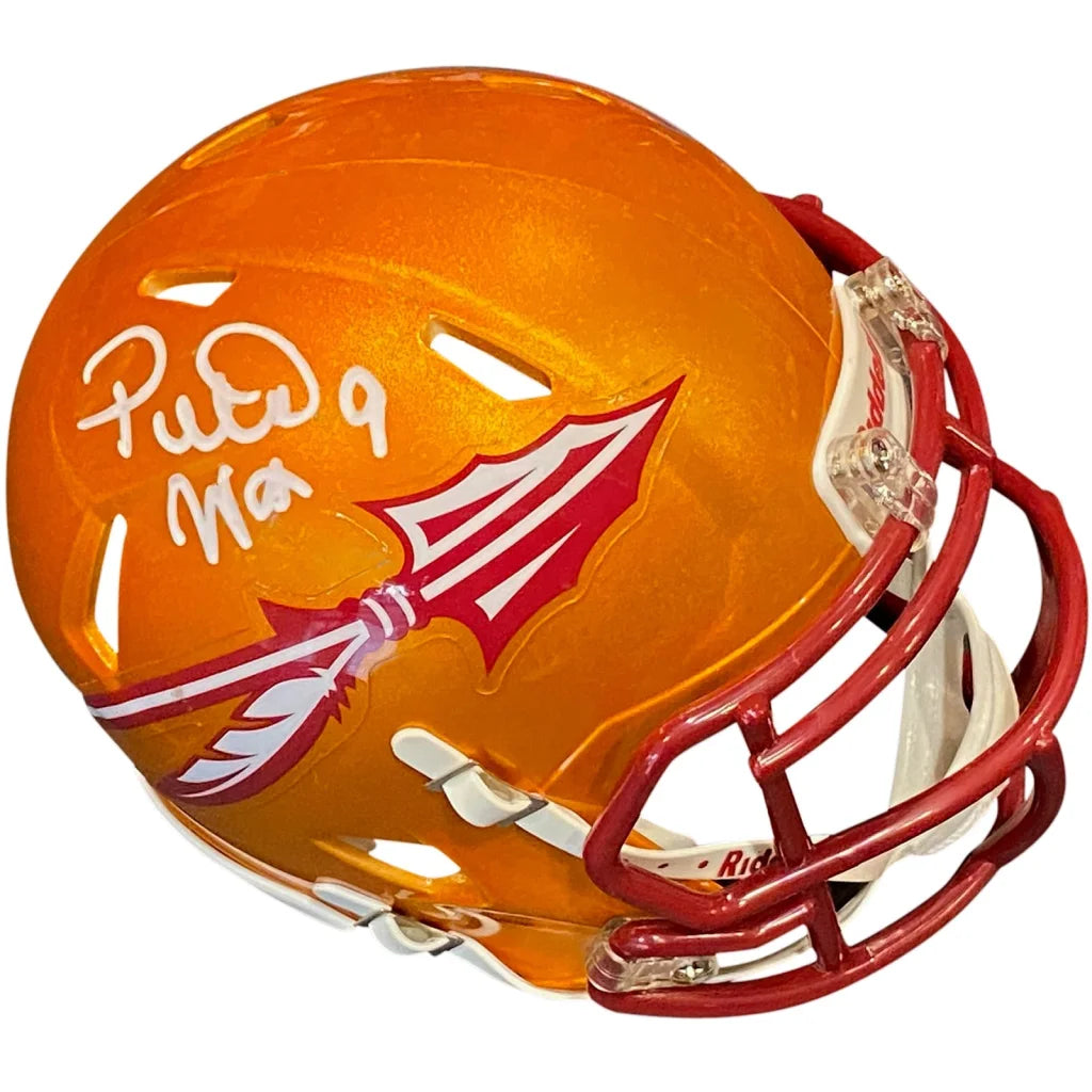 Peter Warrick signed Florida State FSU Seminoles Flash Alternate mini helmet