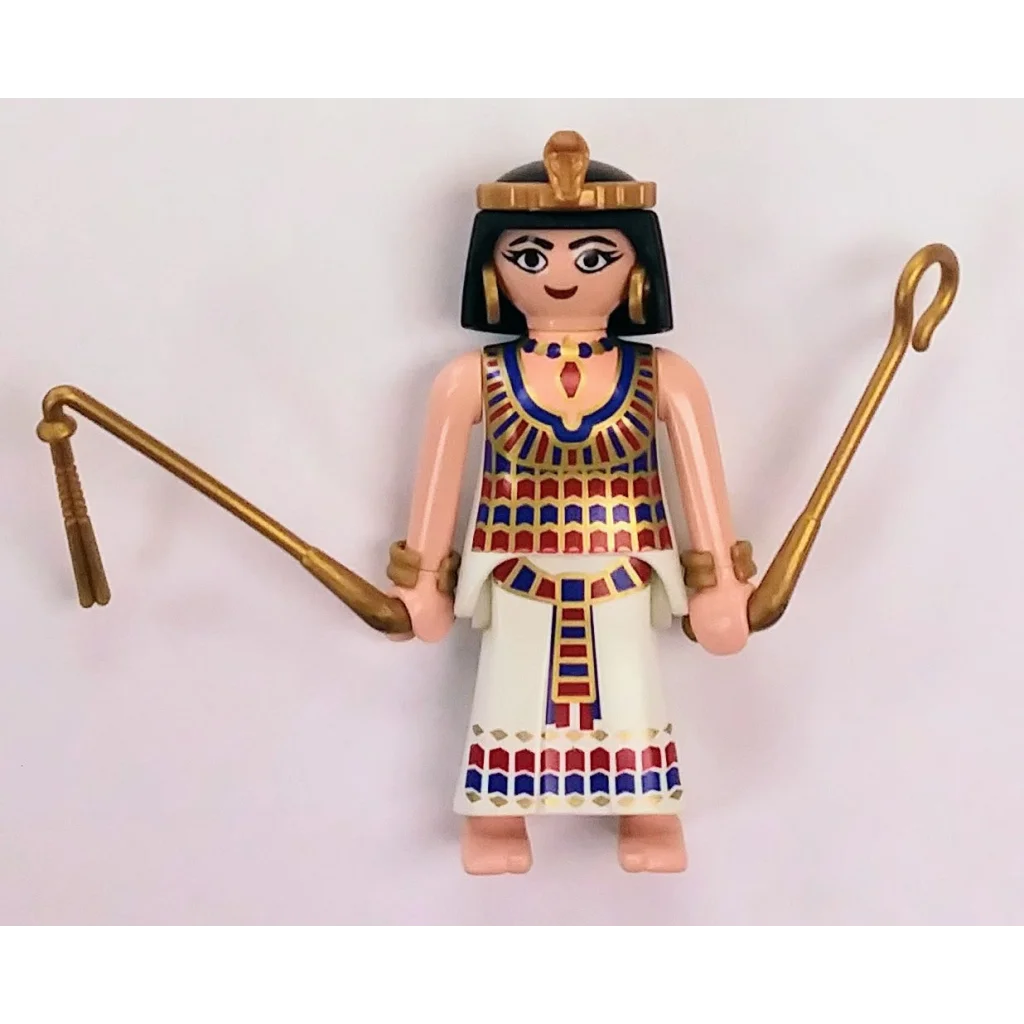 Playmobil Cleopatra Egyptian Queen figure with golden crown and robe
