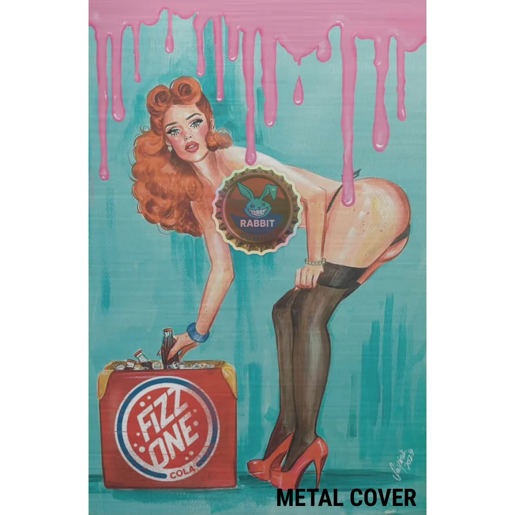 Fizz one cola metal cover in Pop Kills #2 Rabbit Comics Exclusive by Suspiria Vilchez