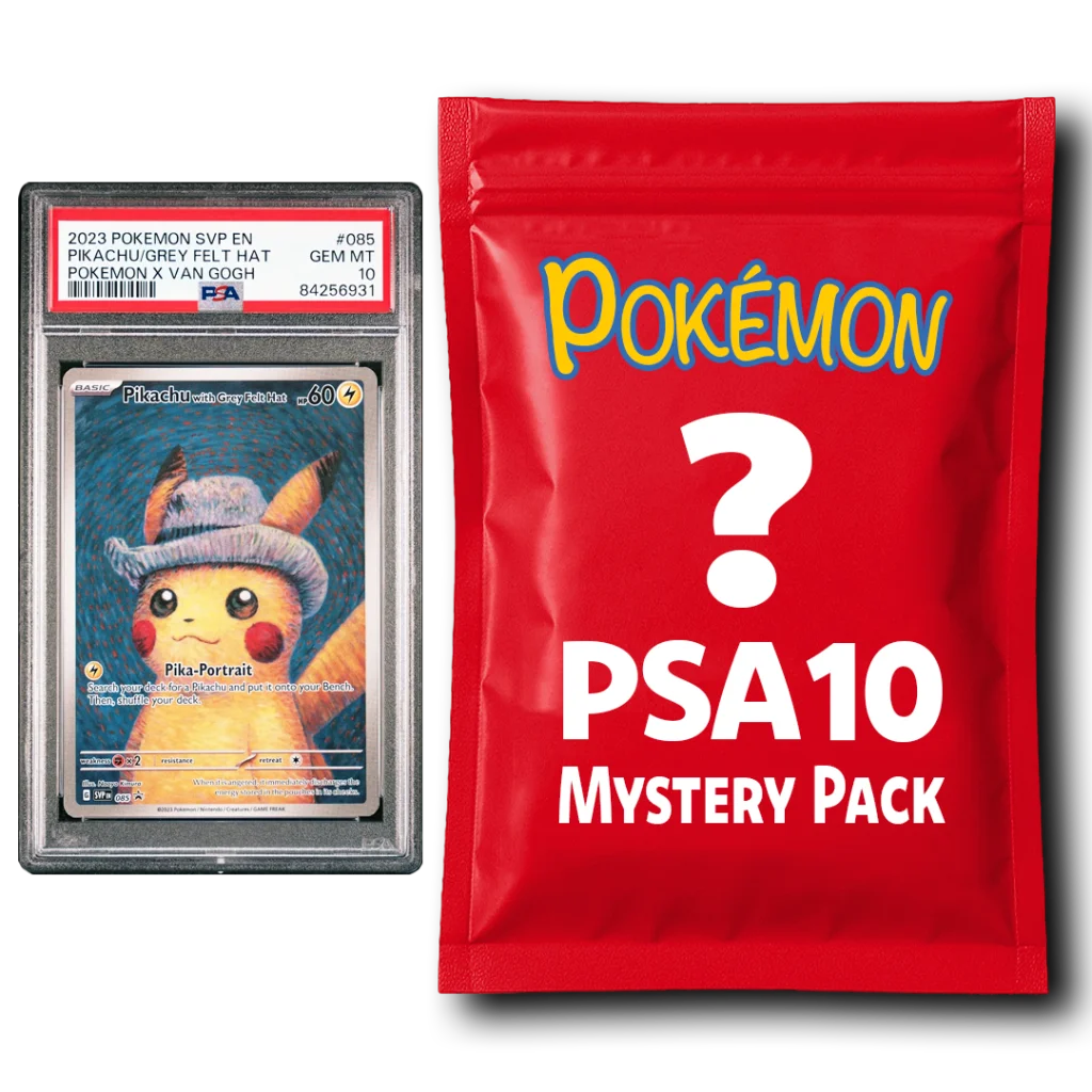 PSA 10 Pikachu Trading Card in Protective Sleeve