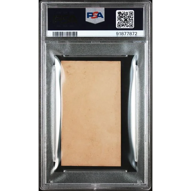 PSA graded 1900 Felix Potin Edison portrait card in beige sleeve