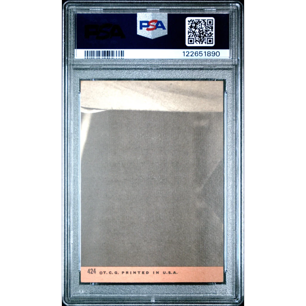 Silver black PSA graded 1969 Topps Pete Rose All Star card holder with 424 window