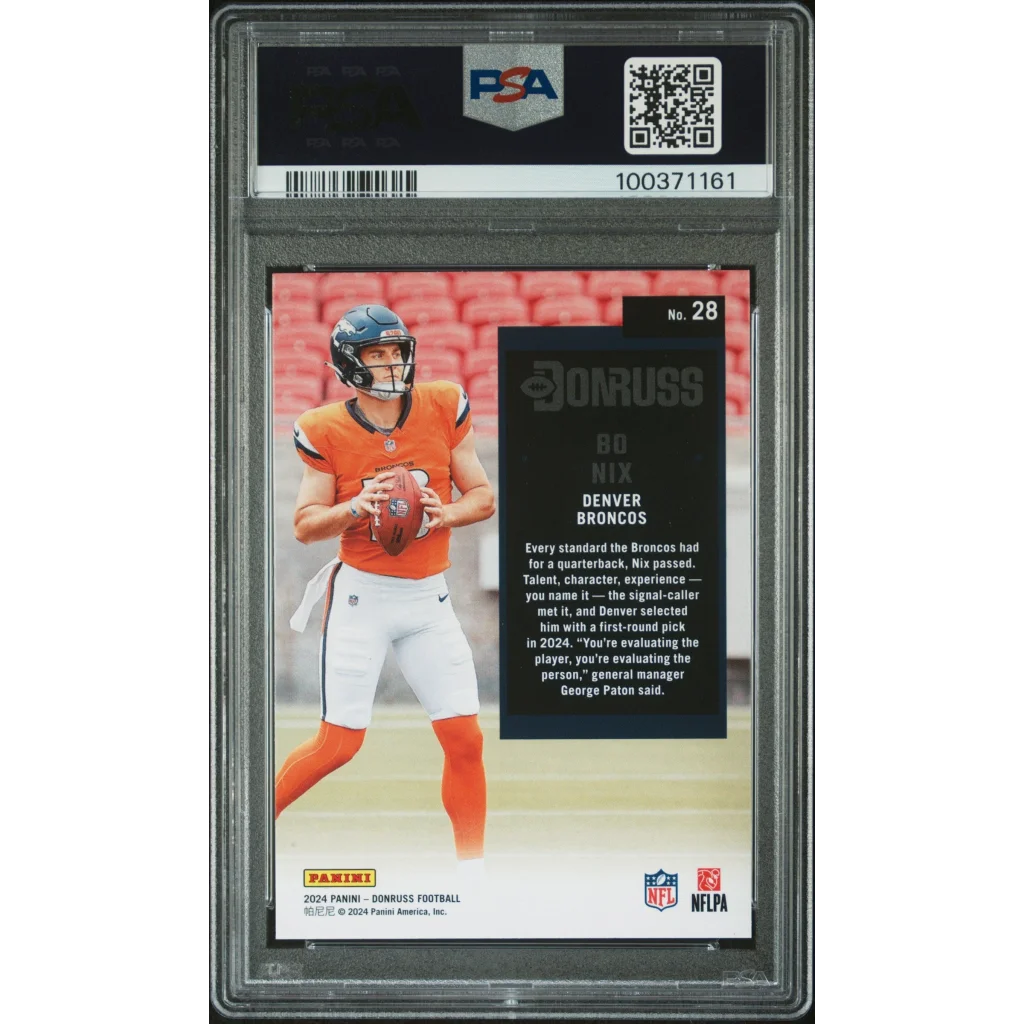 PSA graded 2014 Panini Donruss RG III Broncos card
