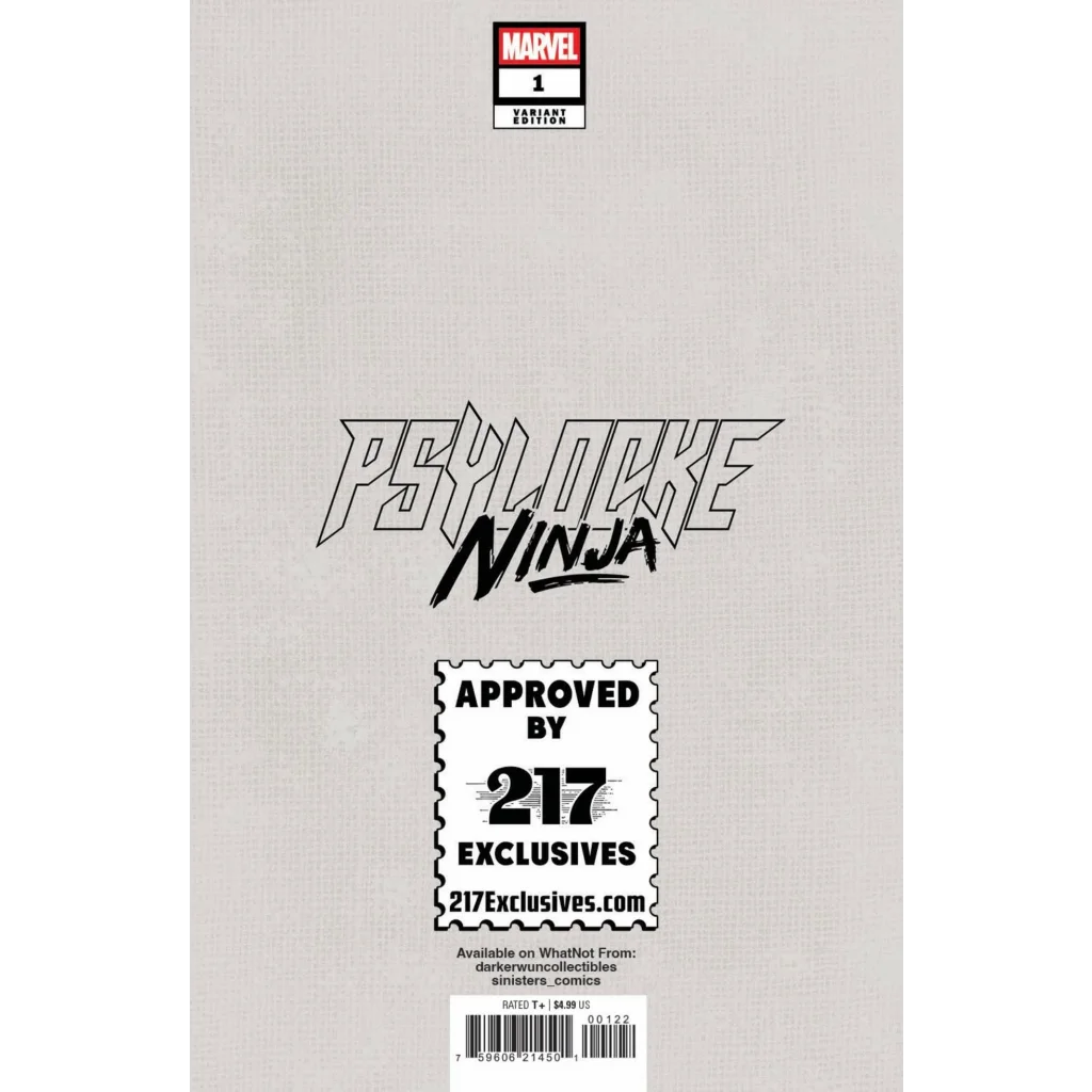 Psylocke: Ninja #1 Joseph Michael Linsner Exclusive Var | Collectible US Comic Book Variant | vintageantiquesgifts.com