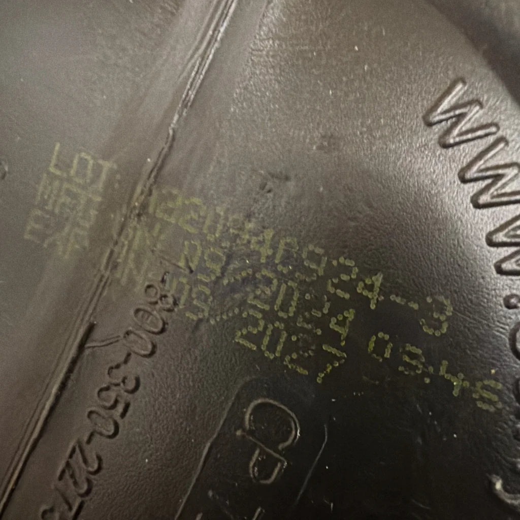 Black Pump Fuel Ultra Insanity Glyco tire sidewall with exp 9/27 markings
