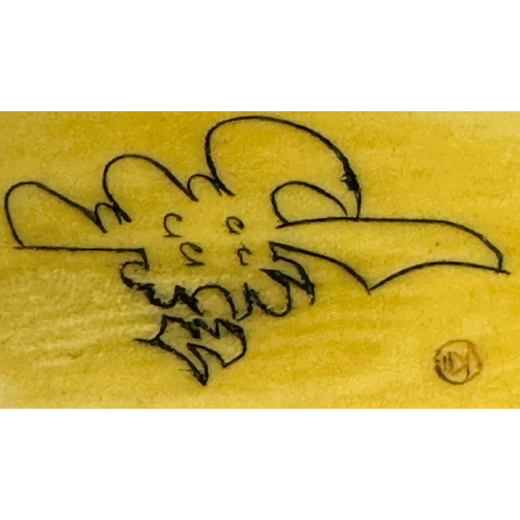 Qing Dynasty Laughing Buddha ox horn pendant with banana design