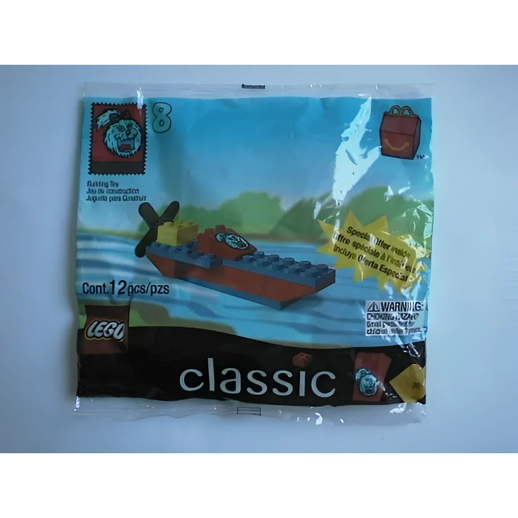 Rare 1999 McDonalds Happy Meal Toy Lego Boat with Fry Girl