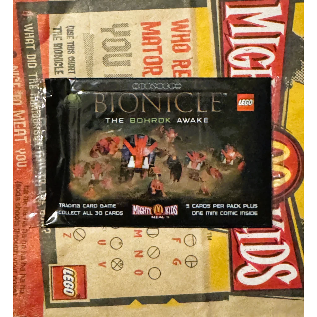 Vintage 2002 Bionicle Mighty Kids Happy Meal Bag NOS Vintage and Antique Gifts Vintage 2002 Bionicle Mighty Kids Happy Meal Bag NOS Vintage and Antique Gifts