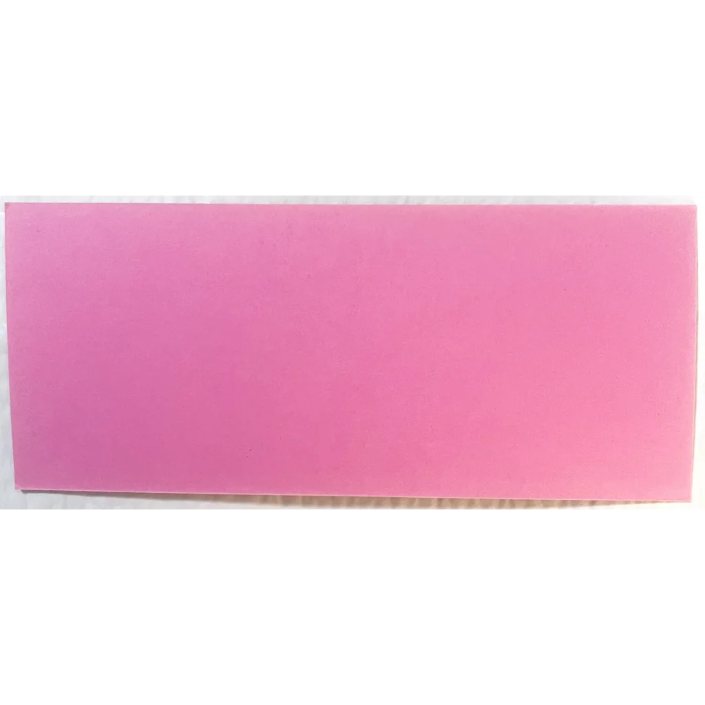 Pink rectangular foam block for Rare Antique Land Sale Card showcasing 1890s history