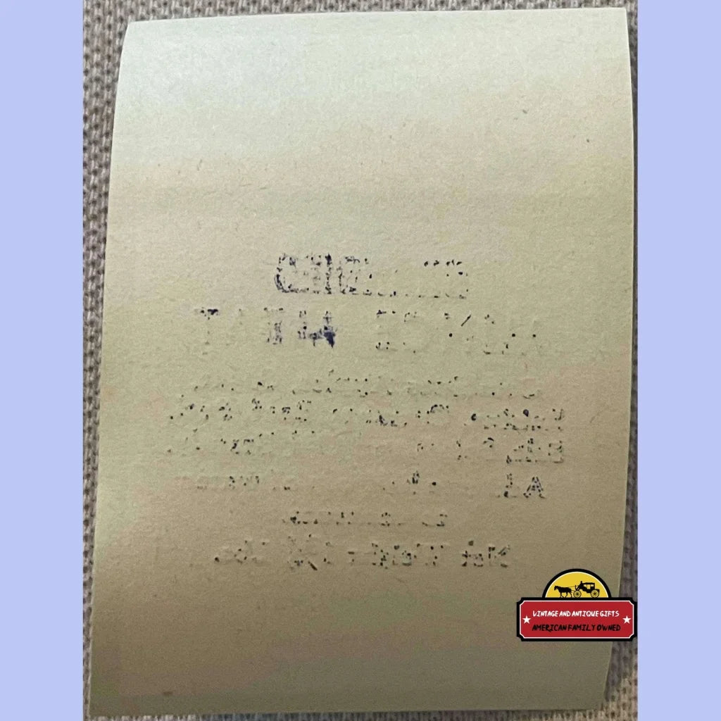 Sheet of paper with faded handwritten text on a Rare Antique Golden Mince Meat Label