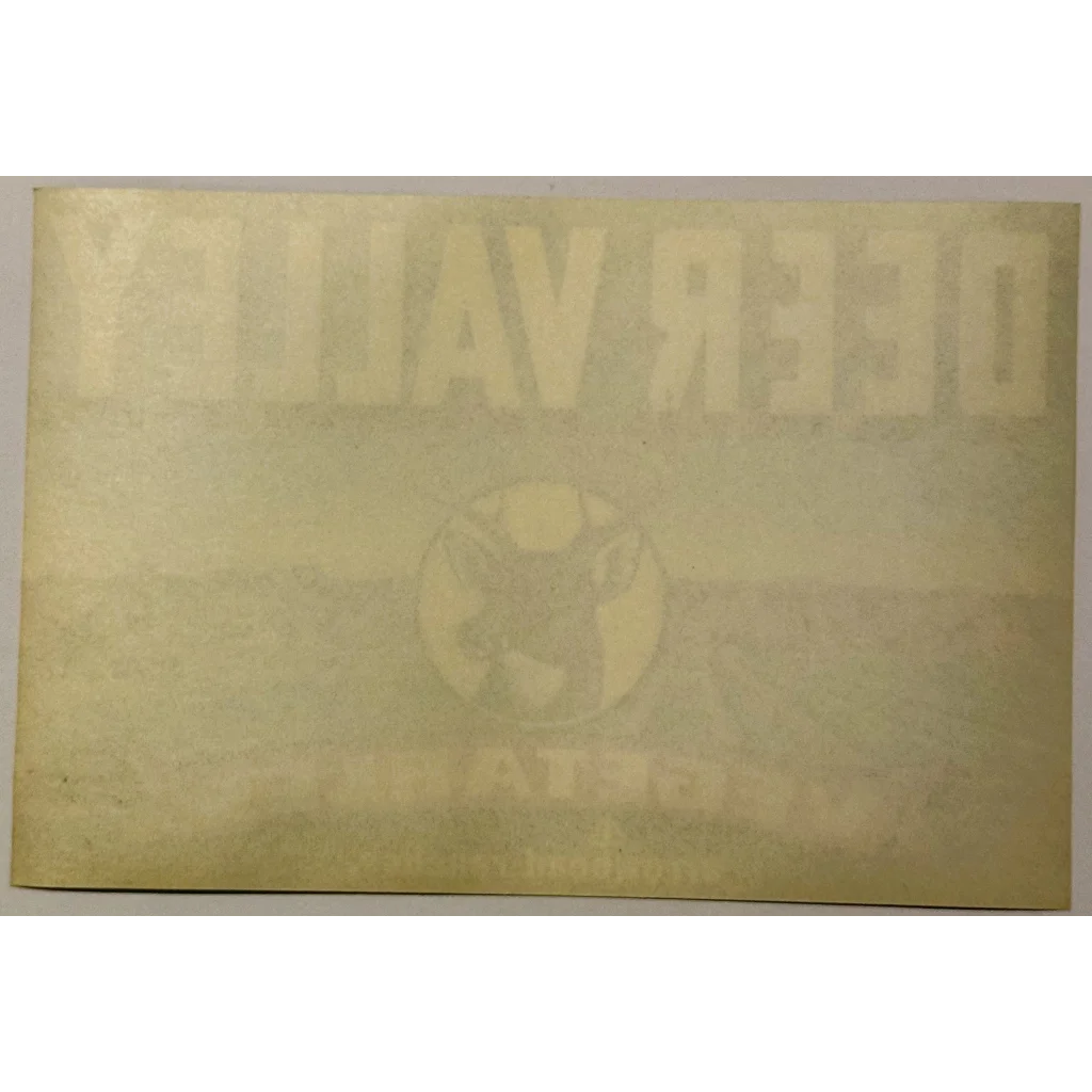 Faded arrowhead ranch crate label with deer valley citrus farm sticker from Arizona