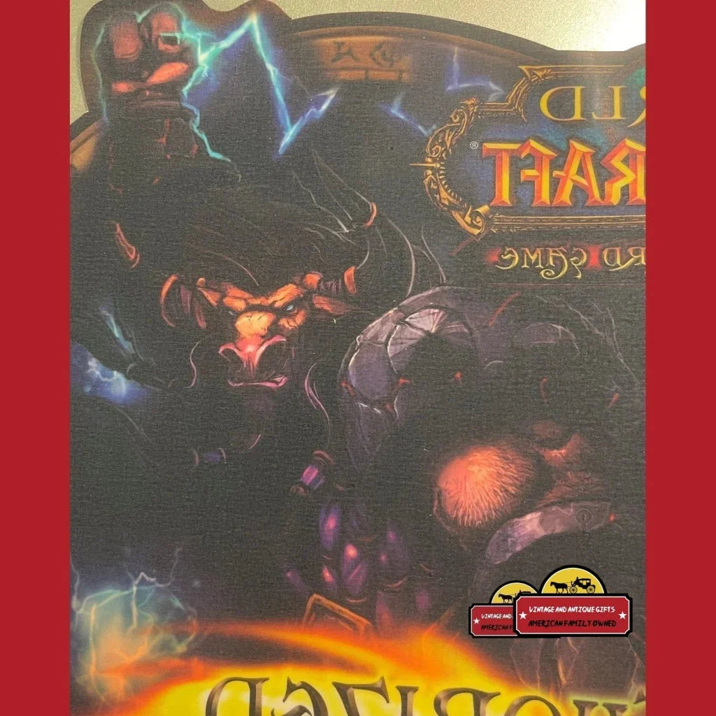 Rare 🔥Unreleased World of Warcraft TCG GameStop Hobby Store Display Special! Vintage Advertisements and Antique