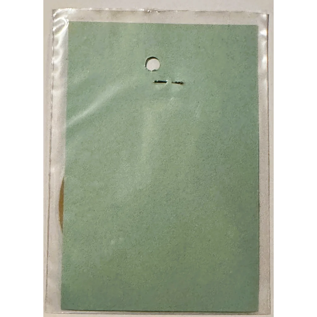 Green cardboard backing in plastic packaging for Rare Vintage 1960s Embla Crest BPOE Elk Sticker