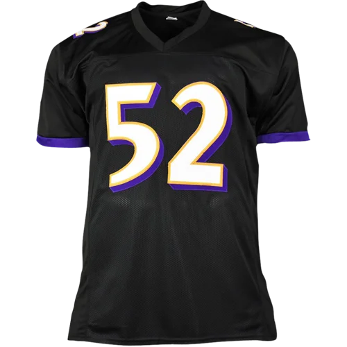 Ray Lewis autographed Baltimore Ravens black #52 custom jersey